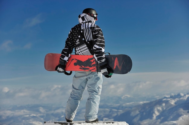 ritratto dello snowboarder