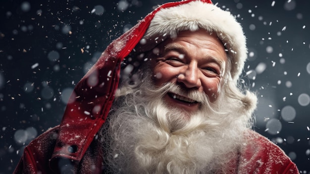 Ritratto di Babbo Natale sorridente