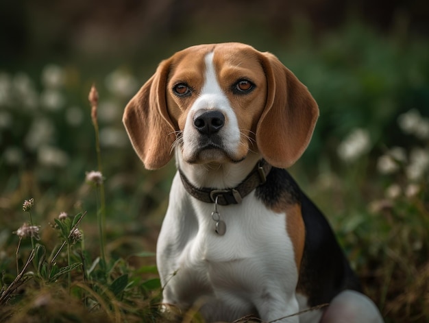 Ritratto di bel cane beagle