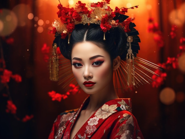 Ritratto di bellezza Geisha