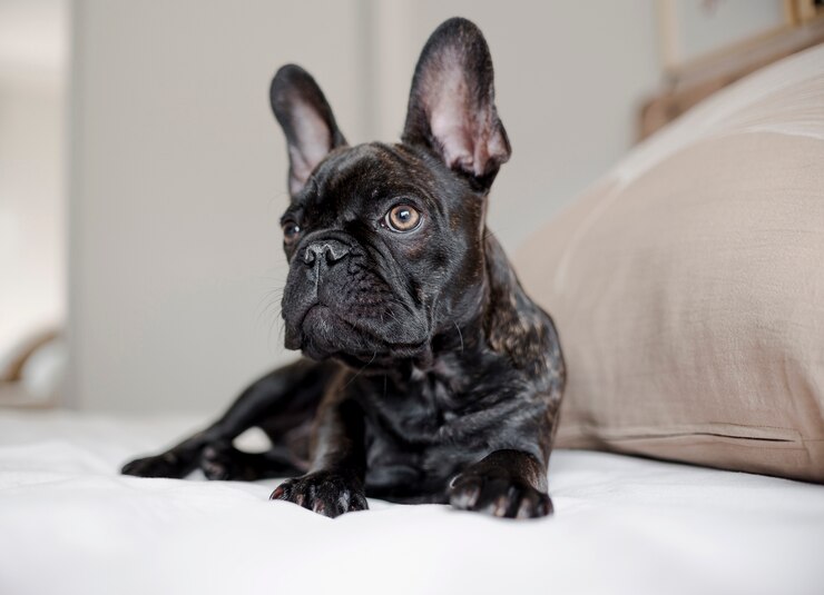Foto ritratto di carino piccolo cagnolino