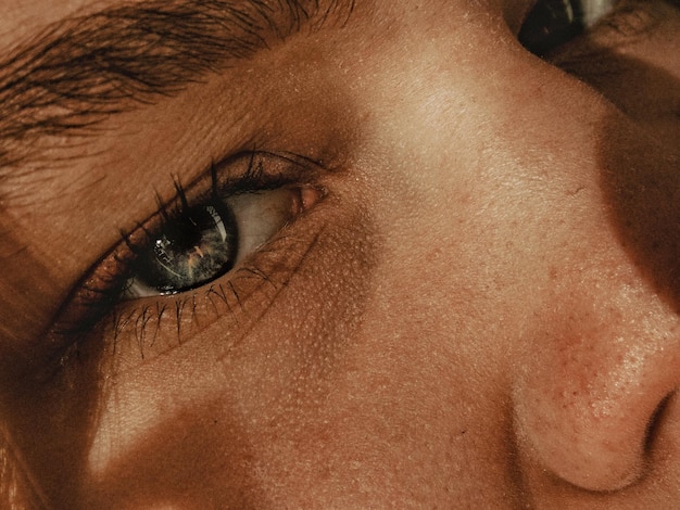 Ritratto di Close-up di occhio di donna