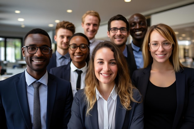 Ritratto di diversi professionisti aziendali Ai generativa