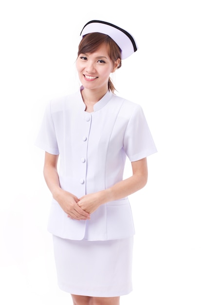 Ritratto di donna infermiera asiatica