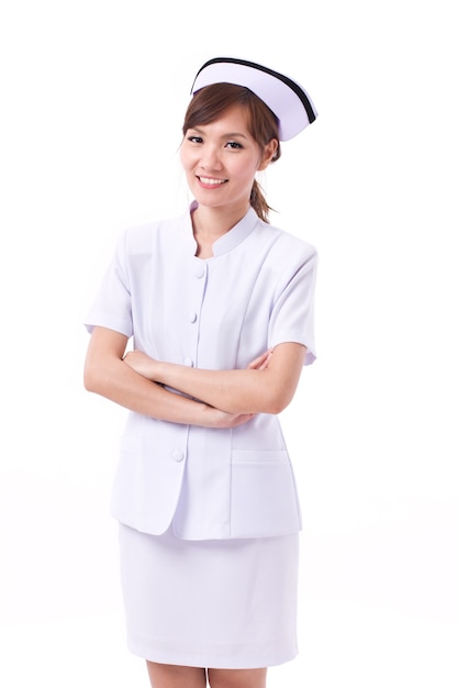 Ritratto di donna infermiera asiatica