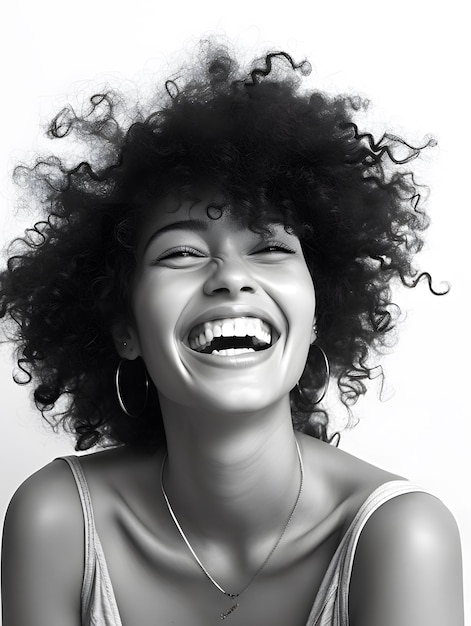Ritratto di donna nera africana ragazza carina stock foto sfondo