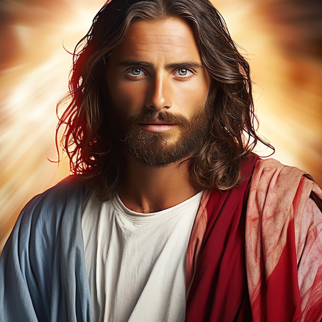 Ritratto di Gesù generato dall'intelligenza artificiale