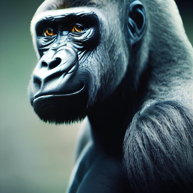 ritratto di gorilla maschio