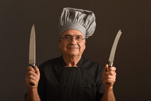 Ritratto di un anziano chef