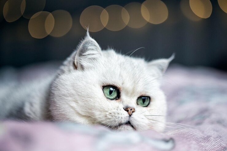 Foto ritratto di un gatto da vicino