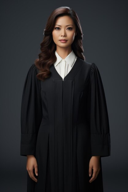 Ritratto di un giudice filippino che indossa un abito nero