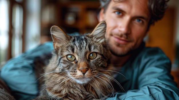 Ritratto di un professionista veterinario esperto AI generativa