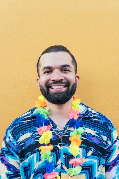 Ritratto di un uomo al Carnevale di Barranquilla Colombia