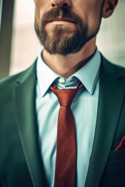 Ritratto di un uomo bello con una camicia