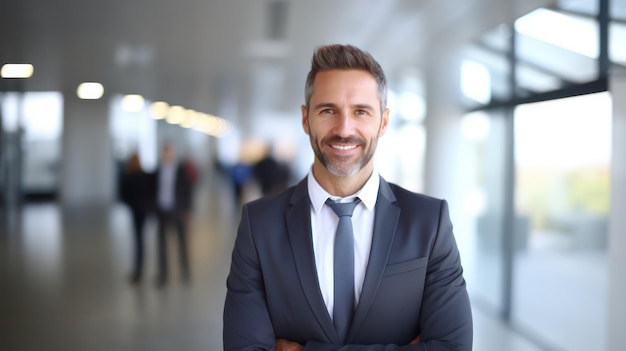 ritratto di un uomo d'affari di successo consulente che guarda la telecamera