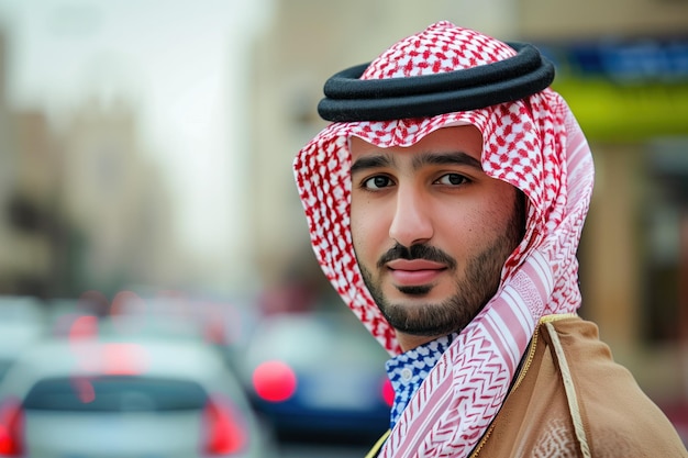 Ritratto di un uomo d'affari saudita AI generativa