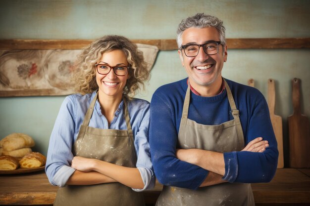 ritratto di una coppia matura nei loro 5039 durante le lezioni di cucina concetto di vita sana