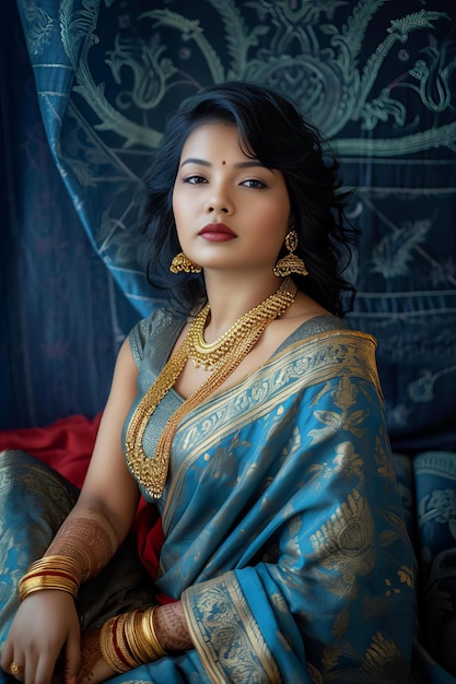 ritratto di una donna indiana