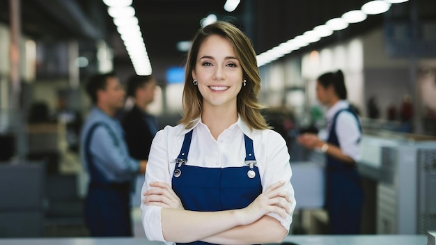 Ritratto di una lavoratrice del servizio clienti