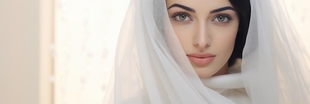 Ritratto di una ragazza sposa araba