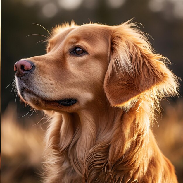 ritratto fotografico di cane generato da AI