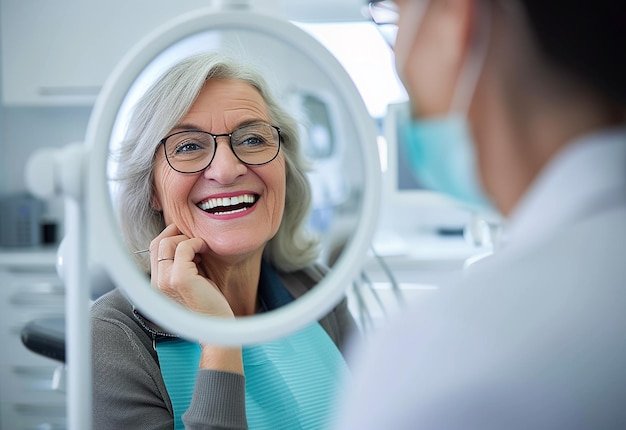 Ritratto fotografico di un giovane paziente in visita alla clinica dell'ospedale dentistico