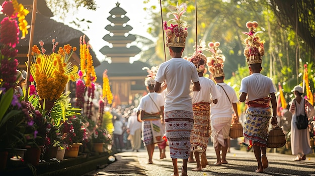 Rituali del villaggio di Nyepi