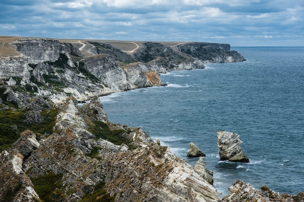 riva del mare. Tarhankut, Dzhangul Russian Crimea in estate