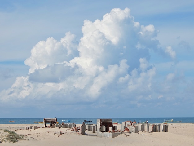 Riva dell'oceano a Rameshwaram India