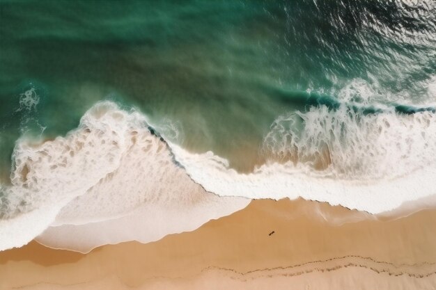 Riva oceano vacanze estive sabbia mare acqua natura spiaggia onda AI generativa