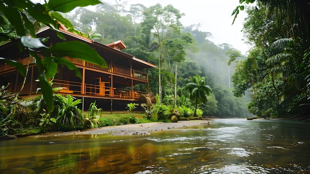 Riverside Lodge nel cuore di una foresta pluviale tropicale