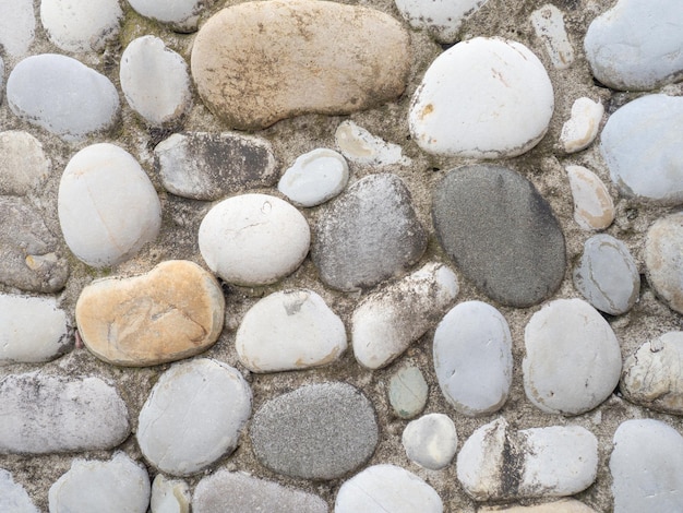 Rivestimenti in grandi pietre lisce Ciottoli in cemento Decorazione murale creativa