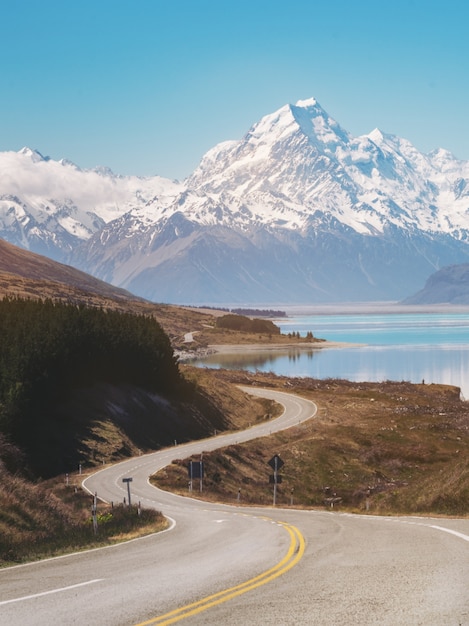 Road to Mount Cook, Nuova Zelanda