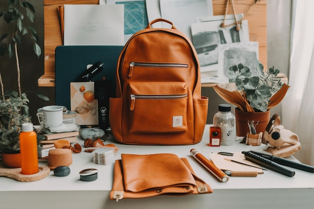 roba per il ritorno a scuola e una foto splash moderna