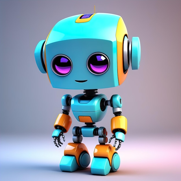 robot 3d renderrobot 3d renderrobot carino 3d render illustrazione di cartoni animati