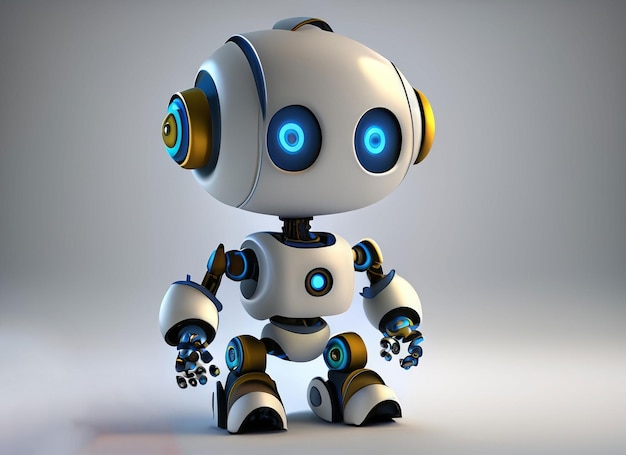 Robot bambino 3D rosso