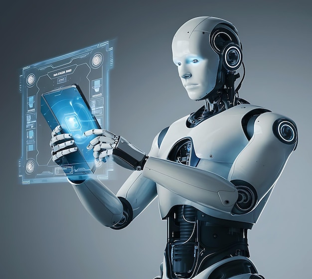 Robot con una tavoletta