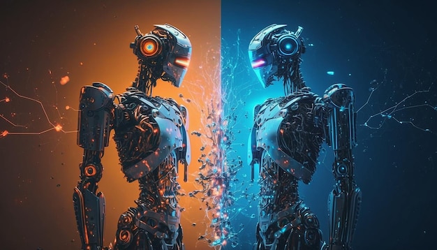 Robot e intelligenza artificiale generativa umana