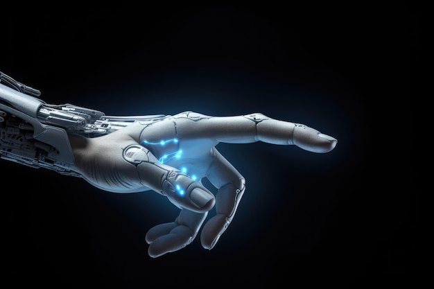 Robot e tocco umano Semplificazione della vita aziendale con l'intelligenza artificiale Generative Ai