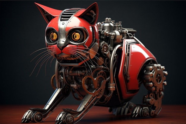 robot gatto nero