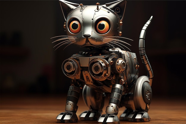 robot gatto nero