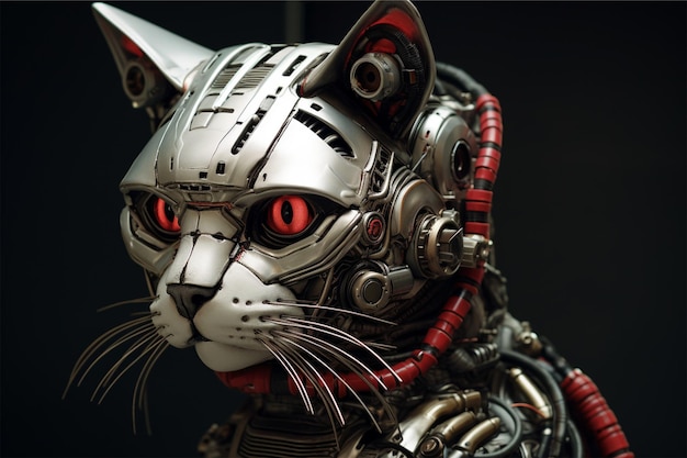 robot gatto nero