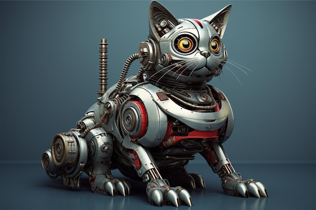 robot gatto nero