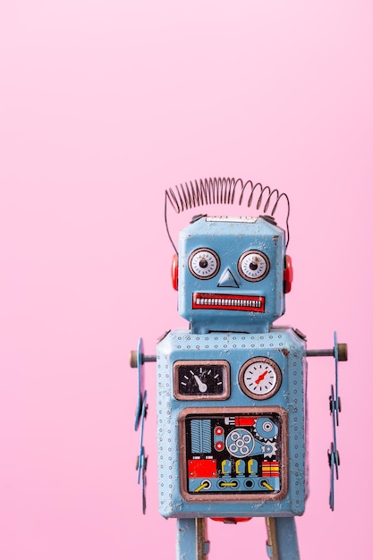 Robot giocattolo di latta d'epoca