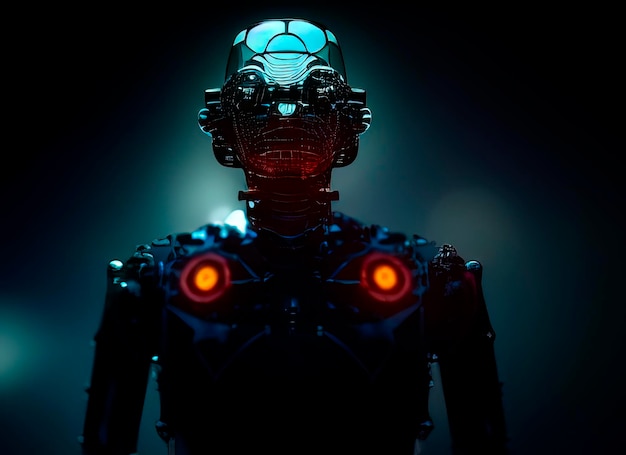 Robot Interpretazione futuristica Futuro 2025 Illustrazione