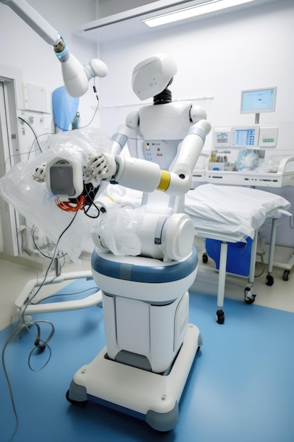 Robot medico in azione generativa ai