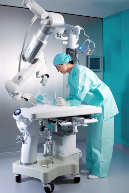 Robot medico in azione generativa ai