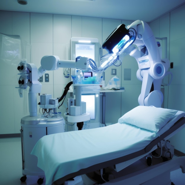 Robot medico in azione generativa ai