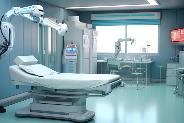 Robot medico in laboratorio o in reparto