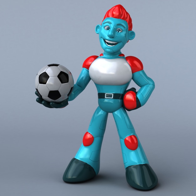 Robot rosso - personaggio 3D